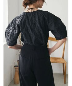 Green Parks AnriettMusee ショート丈ジャガードトップス