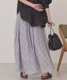 AMERICAN HOLIC 【選べる丈】チェックシアープリーツスカート