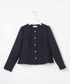 Feroux 【先行予約】パール釦ペプラムジャケット×スカート セットアップ