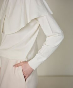 #Newans 【洗える】ケープカラープルオーバー