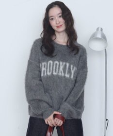 WEGO モヘアタッチBROOKLYNロゴニット