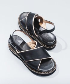 BONTRE 【LucaGrossi/ルカグロッシ】厚底クロスベルトサンダル/H300S-US