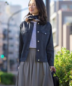 J.PRESS LADIES 【吸水速乾】ベーシックジャージー ボーダー カットソー