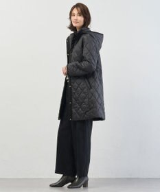 J.PRESS LADIES S 【WEB限定カラーあり・2way】コンパクトタフタキルティング  フーデッド コート