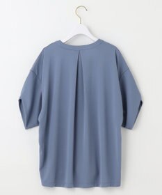 ANY SIS 【接触冷感・吸水速乾・UVケア】エアリードレープスムーススキッパー ブラウス