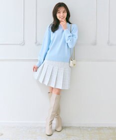 Feroux プリーツミニ スカート