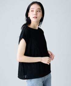 ANY L レースフレンチスリーブプルオーバー