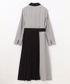 GRACE CONTINENTAL ウールタッチバイカラードレス