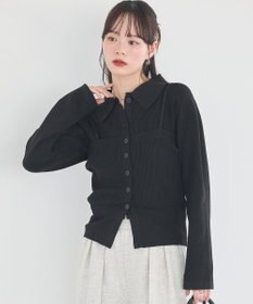 earth music&ecology 【2点SET】襟付きニットアンサンブル