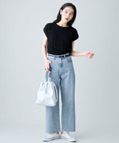 ANY L レースフレンチスリーブプルオーバー