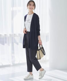 ANY SIS 【接触冷感・UVカット・撥水】クールタッチテーパード パンツ