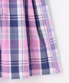 ANY KIDS チェック ドッキング ワンピース