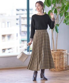 Tiaclasse 【安田美沙子さん着用】チェックプリーツスカート