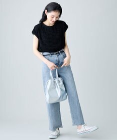 ANY L レースフレンチスリーブプルオーバー