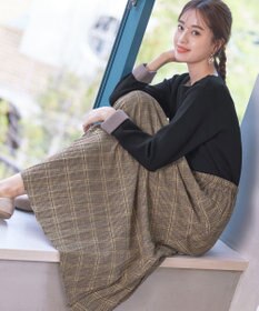 Tiaclasse 【安田美沙子さん着用】チェックプリーツスカート