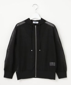 J.PRESS LADIES 【WEB限定カラーあり】SHEER LIGHT KNIT パーカー