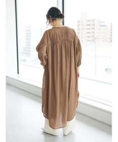 CRAFT STANDARD BOUTIQUE ウ゛ィンテージボイル袖シャーリングワンピース