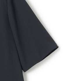 ICB 【接触冷感・UVケア・速乾・洗える】BackSatinAmunzen バンドカラーチュニックブラウス