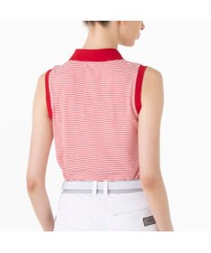 ZERO HALLIBURTON メランジ ボーダー ポロノースリーブ 82836 W4S4b レディースゴルフ