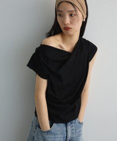 Green Parks ドレープオフショルフレンチ袖Ｔシャツ