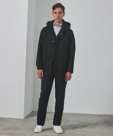 GOTAIRIKU 25年新作/3シーズン対応【仕事で着用可】メランジカルゼ フーデッドブルゾン_無地