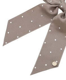 Maison de FLEUR ビジューグログランリボンバレッタ