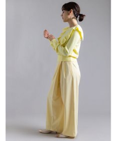 Te chichi 【Atelier Bonheur】イレギュラーフリルニットプルオーバー《2025winter catalog item》