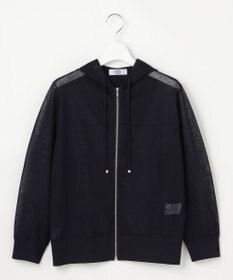 J.PRESS LADIES 【WEB限定カラーあり】SHEER LIGHT KNIT パーカー