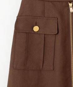 GRACE CONTINENTAL バイカラージップスカート