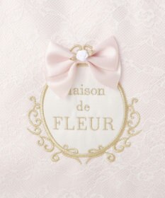 Maison de FLEUR リボンフレームフリルハンドルトートバッグ