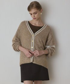 GRACE CONTINENTAL グリッターニットカーディガン