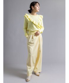 Te chichi 【Atelier Bonheur】イレギュラーフリルニットプルオーバー《2025winter catalog item》