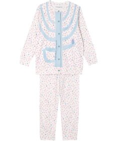 tsumori chisato SLEEP ツモリチサト パジャマ 長袖 長ズボン ルームウェア 綿100%(本体) 肌側起毛 スムース素材 上下セット 前開き tsumori chisato SLEEP UDW443 /ワコール
