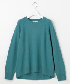 自由区 L ウールカシミヤブレンドラグランスリーブ ニット