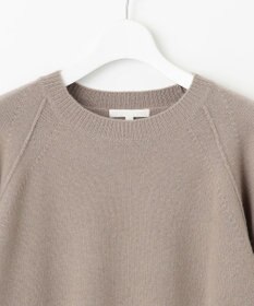 自由区 L ウールカシミヤブレンドラグランスリーブ ニット