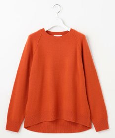 自由区 L ウールカシミヤブレンドラグランスリーブ ニット