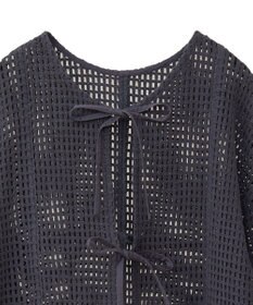 Green Parks Ｉ　前後２ｗａｙ　メッシュショート丈カーディガン