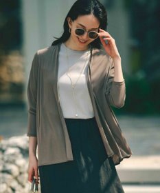 23区 【新色追加/UVケア/接触冷感】マルチ機能 シアー ショート カーディガン