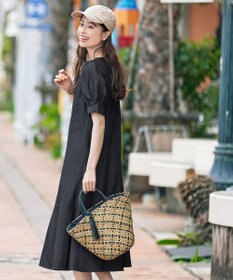 Tiaclasse シーグラスチェックバッグ