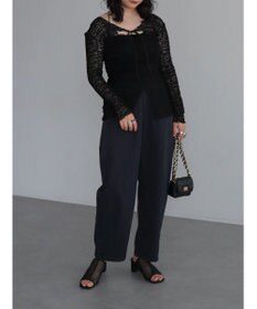 Green Parks カットワークデザインレーストップス