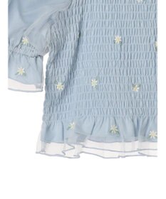 earth music&ecology フラワー刺繍ブラウス