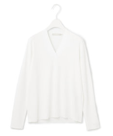 ICB 【洗える】 シンセティックフルニードル Vネックプルオーバー