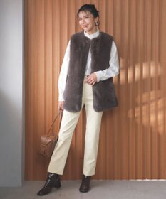 UNFILO L ストレッチコーデュロイ スリムパンツ