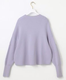 ANY SIS 【洗える】パール調ディテール ニット