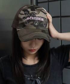 WEGO クロススタッズメッシュキャップ