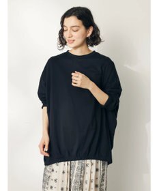 CRAFT STANDARD BOUTIQUE シルケット天竺　フロントギャザーＢＩＧ　Ｔｅｅ　Ｌ／Ｓ