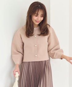 Feroux 【洗える】パールニットジャケット