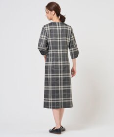 J.PRESS LADIES L ブロックチェックジャガード ワンピース