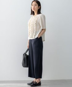 組曲 S 【WEB限定】ヴィンテージジョーゼットフリル ブラウス