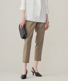 ICB L 【洗える】ウール2WAYストレッチ ドロストパンツ